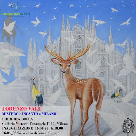 locandina della mostra Mistero e incanto di Lorenzo Vale