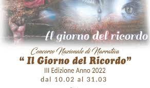 Concorso nazionale di narrativa dedicato al giorno del ricordo