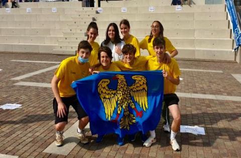 squadra del Marinelli di Badminton