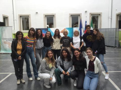 students and teachers in Koper for Memeurope