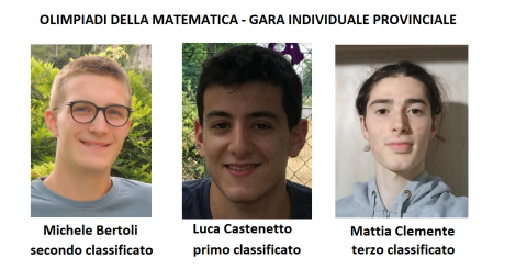 Vincitori del Marinelli alle Olimpiadi di matematica