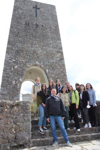 viaggio nella memoria con il professor De Clara liceo Marinelli