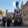 viaggio d'istruzione a Bologna di studenti del liceo Marinelli